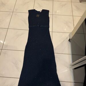 St. John Juniper Cap Sleeve Dress